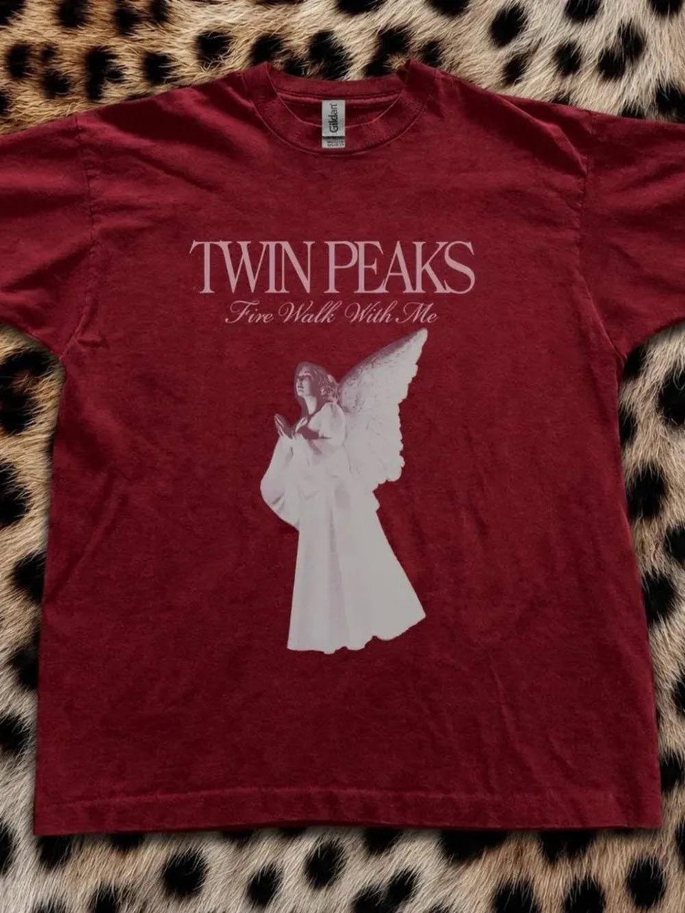 Twin Peaks 'Fire Walk With Me' Burgundy Graphic Tee